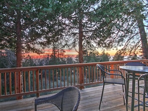 Sunset at Naughty Pines Deck
