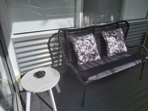 Reading nook on the deck