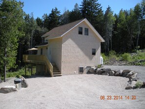 Back view of the cottage