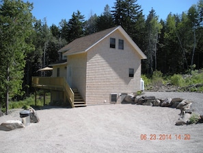 Back view of the cottage