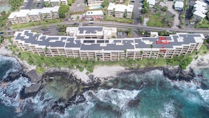 Our condo is right on the beach; watch fish, turtles & surfers from your lanai.