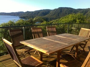 Dining on the deck