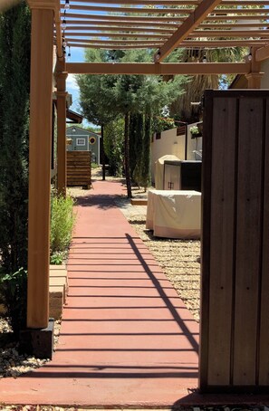 Rental side entrance pathway