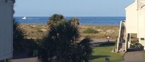 Ocean view from main deck off of kitchen