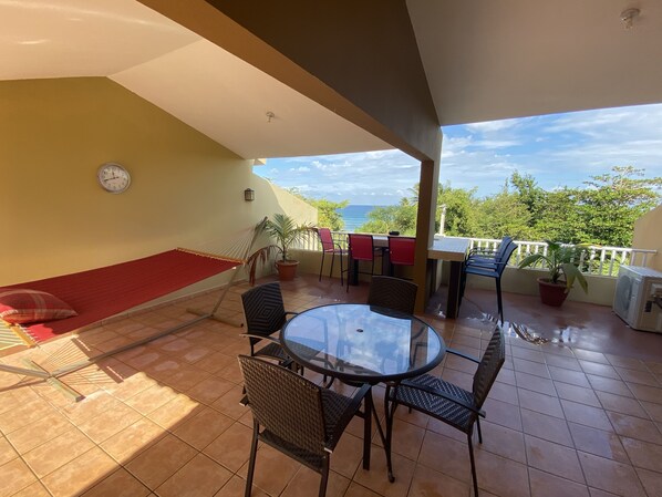 Seating for up to 10 on terrace 