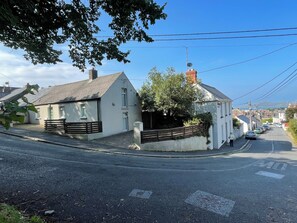 Looking down Balglass Road towards Howth village and Harbour