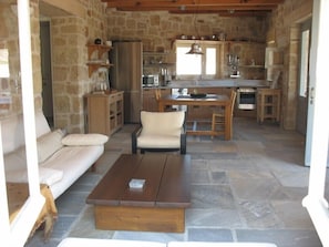 House Interior / Kitchen, Living Room and Indoor Dinning Area
