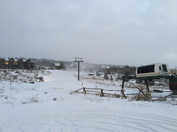 Ski lift just steps away!