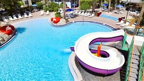 Fun pool across the street at our sister resort.  You have access to 5 pools!