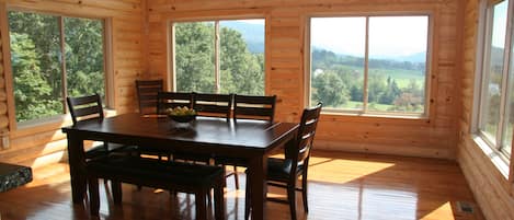 dining room - look at the views while you dine!