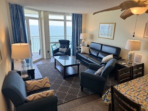 Sit back and relax after a day at the beach and pools. 