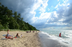 This is Cherry Beach...one of Harbor Country's most beautiful "road-end" beaches