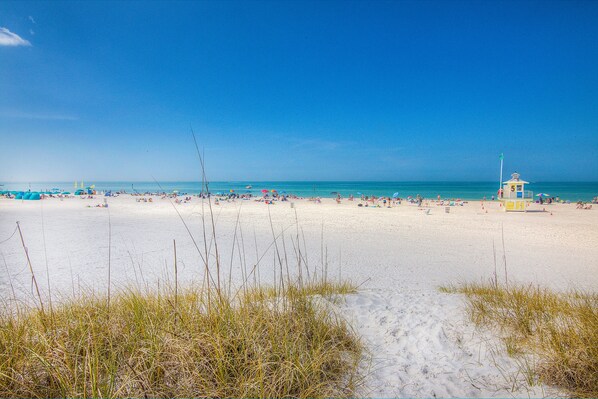 Voted #1 Beach in the US Clearwater Beach - You are a 3 min walk to white sand!