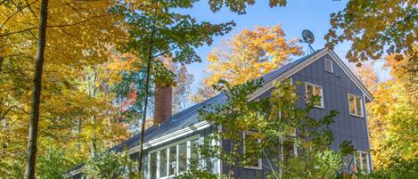 Deck and east side of house