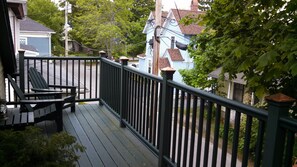 Second floor deck overlooking the village. 