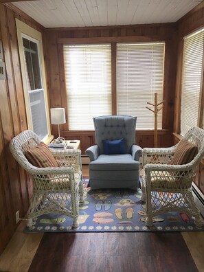 Lovely sitting area to drink your morning coffee or tea.