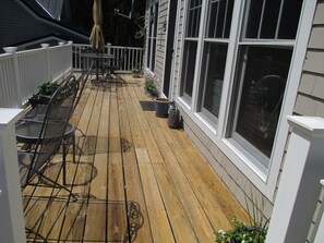 Outside deck
