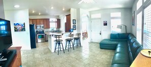 LIving room/kitchen at Vermillion Cliffs House