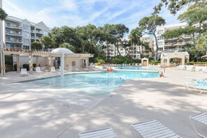 Guests of Green Sea Turtle are welcome to access the community pool area with two pools, hot tub, and grilling area.