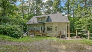 Parking and entry from back deck into house