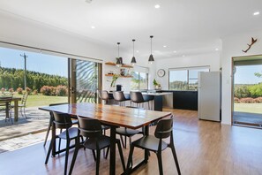 Open plan dining, kitchen and living for all of your entertaining needs.