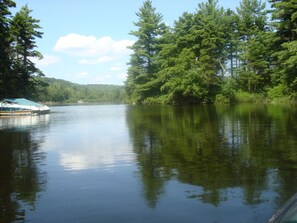 private lake frontage on right. 