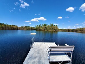 Relax on our new dock bench or take a refreshing dip using our new swim ladder