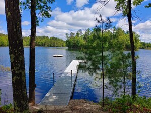 Dock, swim raft, swim ladder, dock bench