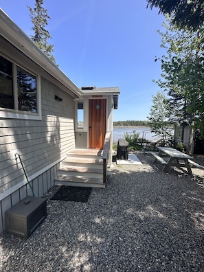 Picnic area with propane grill