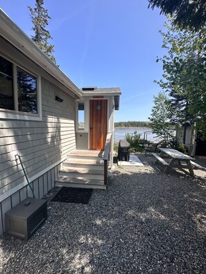 Picnic area with propane grill