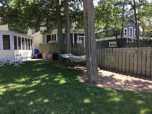 How about quiet time relaxing in the shaded hammock 