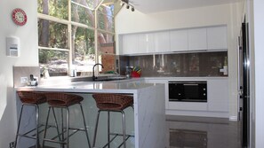 Kitchen with Quartz countertops