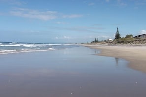 Pukehina ocean beach.