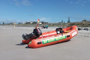 Safe swimming at Pukehina. 