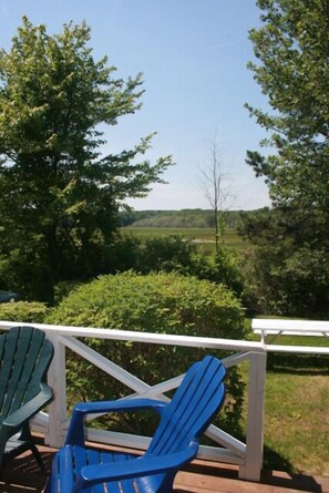 Rachel Carson Preserve is on view from our back deck. Bring your binoculars to enjoy the birds and wildlife that inhabit the Preserve.