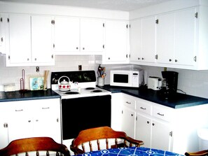 An updated and renovated kitchen, as well as a completely painted interior are just two of the many features we've added to Marshview for our guests.