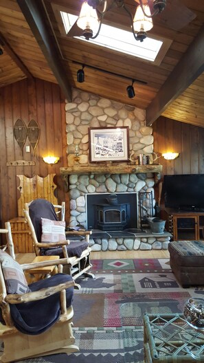 Wood Burning Fireplace, Main Living Room