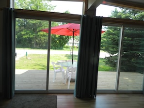 View from Living Area to the front deck