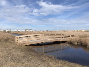 Northwind Cottage's beach path walking bridge.