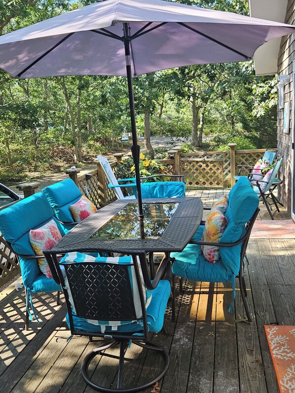 Time to enjoy the outdoors on the wrap around deck.