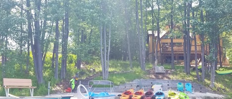 View looking up from the lake