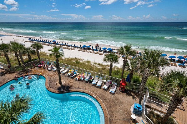 1st Floor Balcony View over the main pool