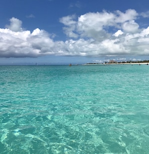 The turquoise waters of Grace Bay, consistently rated a Conde Nast top beach.
