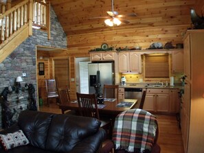 Kitchen view from living room