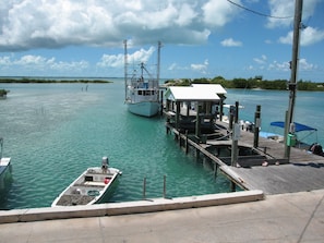 16' Carolina Skiff at dock