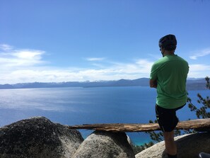 Biking trails: Tahoe view from Flume trail