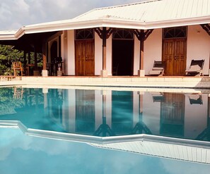Villa and pool