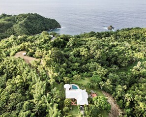 Villa from the rainforest ridge