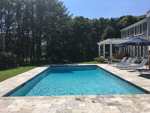 Lots of privacy - woods surround the back yard.  