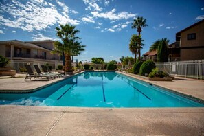 Relax in the adult-only lap pool & and hot tub as an alternative to the family pool!